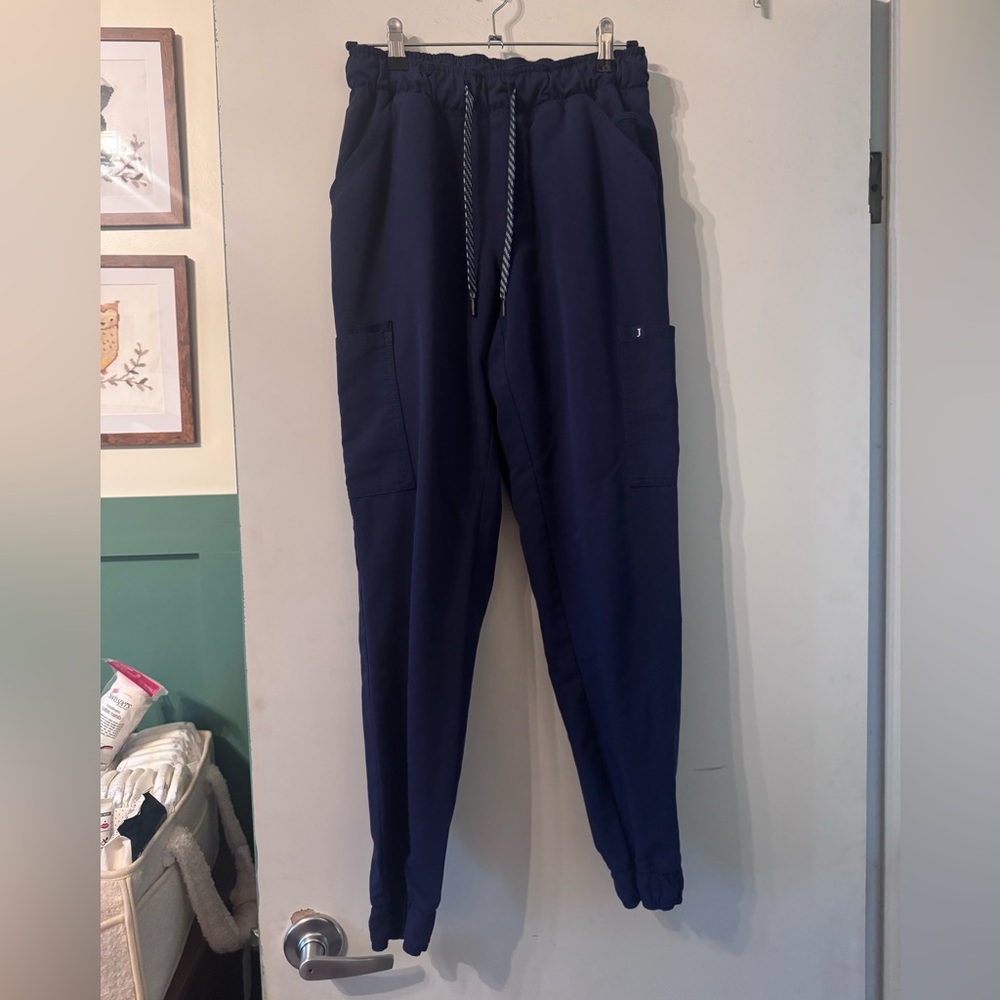 Jaanuu Navy Blue Scrub Pants
